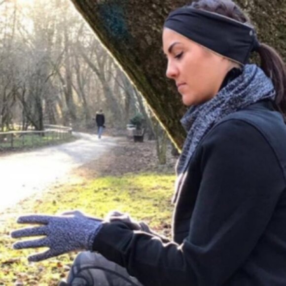 Lululemon Vinyasa Wrap‎ Scarf Jacquard Black Arm Holes Convertible Rulu Fabric - Picture 13 of 13